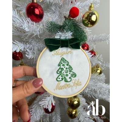 Telaio Natalizio ricamato - 2